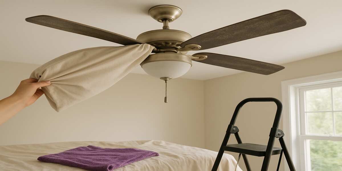 The Fast and Safe Way to Clean Your Ceiling Fans